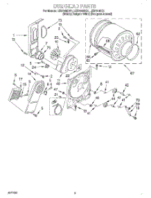 03 - Section parts for Whirlpool Dryer LER7646DQ1 from AppliancePartsPros.com