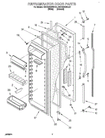 05 - Refrigerator Door parts for Kitchenaid Refrigerator KSHS22QBAL01 from AppliancePartsPros.com