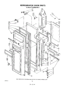 06 - Refrigerator Door parts for Whirlpool Refrigerator ED26MMXRWR3 from AppliancePartsPros.com