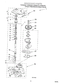 08 - Gearcase parts for Whirlpool Washer LSQ8543JT0 from AppliancePartsPros.com
