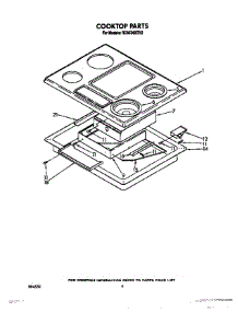 04 - Section parts for Whirlpool Cooktop RC8536XTH2 from AppliancePartsPros.com