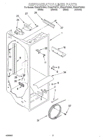 02 - Refrigerator Liner parts for Whirlpool Refrigerator ED25QFXHW01 from AppliancePartsPros.com