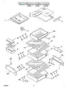 07 - Refrigerator Shelf parts for Kitchenaid Refrigerator KSSS48MHB00 from AppliancePartsPros.com