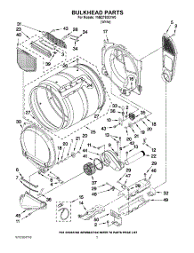 03 - Bulkhead Parts parts for Amana Dryer YNED7500XW0 / from AppliancePartsPros.com