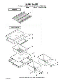 05 - Shelf Parts parts for Amana Refrigerator A8RXEGFXB00 / from AppliancePartsPros.com