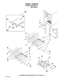 02 - Shelf Parts parts for Jenn-Air Wine Cooler JUW248LBCX13 / from AppliancePartsPros.com