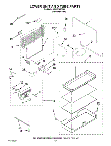 10 - Lower Unit And Tube Parts parts for Kitchenaid Refrigerator KBLC36FTS06 / from AppliancePartsPros.com
