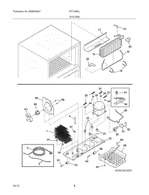 09 - System parts for Frigidaire Refrigerator FRT18G6JBF / from AppliancePartsPros.com