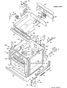 03 - Lower Oven parts for Ge Oven JKP36GXD1 / from AppliancePartsPros.com