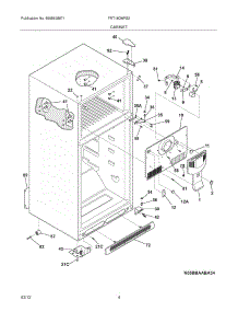 05 - Cabinet parts for Frigidaire Refrigerator FRT18G6PS2 / from AppliancePartsPros.com