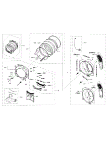 Parts for Samsung DV42H5000GW/A3-0000 / Dryer ... burner wiring diagram thermistor 