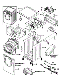 parts for samsung dv317aeg xaa 0000 dryer appliancepartspros commain assy parts for samsung dryer dv317aeg xaa 0000 from appliancepartspros com
