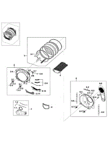 Parts for Samsung DV328AEW/XAA-0001 / Dryer - AppliancePartsPros.com