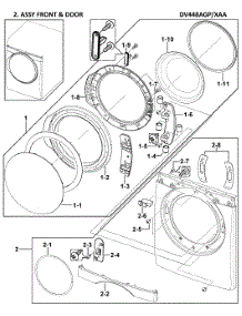 parts for samsung dv448agp xaa 0000 dryer appliancepartspros comdrum assy parts; front assy parts for samsung dryer dv448agp xaa 0000 from appliancepartspros com