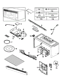 Parts For Samsung Smh9151s Xaa 0000 Microwave Liancepartspros Hood Combo Cabinet 1 Parts For Samsung Microwave Smh9151s Xaa 0000 From