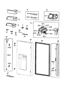 Parts for Samsung RF4287HARS/XAA-0001 / Refrigerator