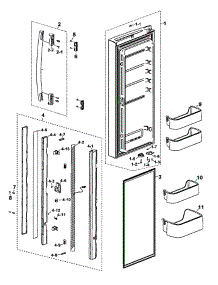 Parts for Samsung RF197ACWP/XAA / Refrigerator - AppliancePartsPros.com