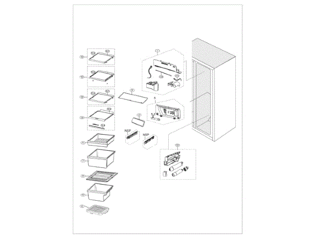 Samsung newest DA81-05884A A/S-Case Water Filter