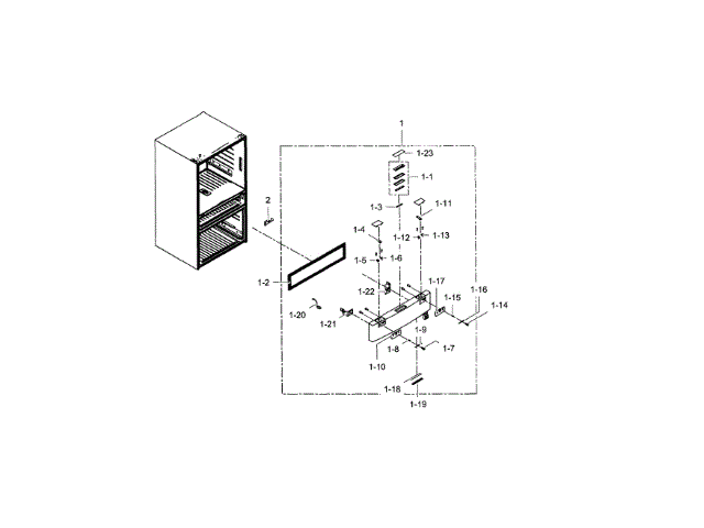 DA61-08234A Refrigerator Easy Slider Handle | Genuine Samsung OEM