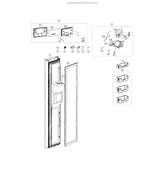 Samsung DA9714703B Assy Cover Dispenser;rs (AP5915355