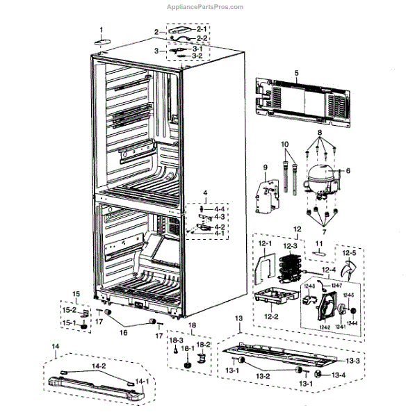 Samsung DA97-04049D Refrigerator Drain Tube (AP4442156 ...