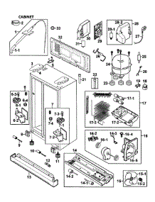 Parts for Samsung RS267LASH/XAA-0000 / Refrigerator