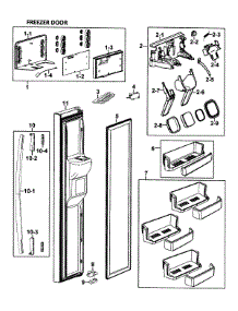 parts samsung refrigerator xaa appliancepartspros diagram door left cabinet freeze diagrams