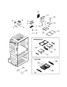 Parts for Samsung RF4267HARS/XAA-0000 / Refrigerator