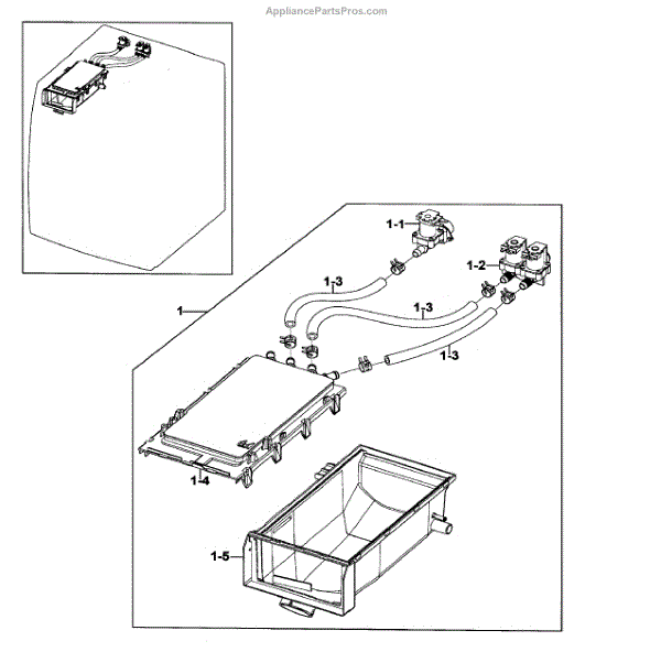 Samsung DC61-01167A Housing-Drawer (AP4202075) - AppliancePartsPros.com