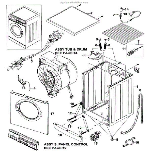 Схема стиральной машины самсунг. C654 main ASSY.2108456 01.