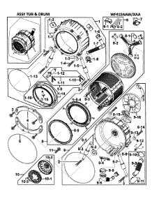 Tub / Drum Assy parts for Samsung Washer WF419AAW/XAA-0000 / from AppliancePartsPros.com