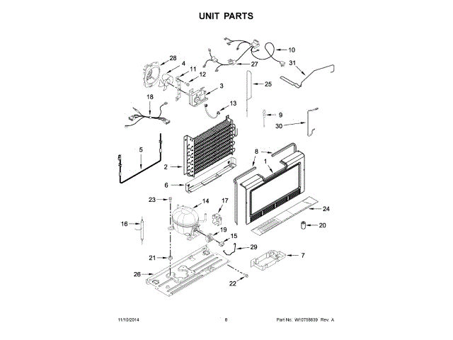 Evaporator fan motor
