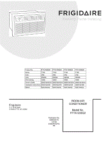 01 - Cover parts for Frigidaire Room Air Conditioner FFTA1233Q23 from AppliancePartsPros.com