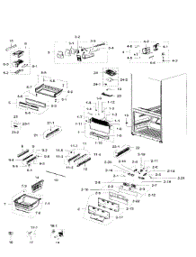 Freezer parts for Samsung Refrigerator RFG299AARS/XAA / 0000 from AppliancePartsPros.com