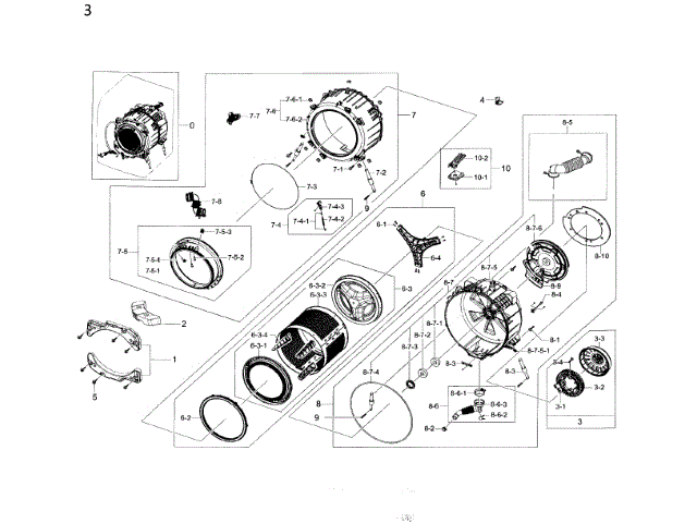 DC97-16140N Samsung Washer top door boot