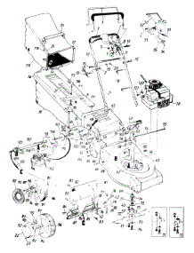 Handle And Engine Assembly parts for Mtd Self-Propelled Walk-Behind Mower 122-478R083 / 1992 from AppliancePartsPros.com