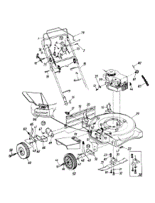 Handle And Wheel Assembly parts for Mtd Self-Propelled Walk-Behind Mower 123-280B000 / 1993 from AppliancePartsPros.com