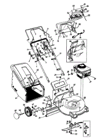 General Assembly parts for Mtd Self-Propelled Walk-Behind Mower 126E458S302 / 1996 from AppliancePartsPros.com