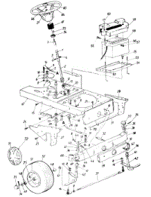 Parts parts for Mtd Lawn Tractor 131-801H000 / DECK H 1991 from AppliancePartsPros.com