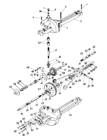 Transaxle Assembly Model 618-0076 parts for Mtd Lawn Tractor 132-332D000 / 1992 from AppliancePartsPros.com