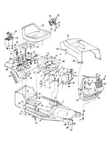 Hood And Seat Assembly parts for Mtd Lawn Tractor 132-450F000 / 1992 from AppliancePartsPros.com