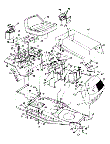 Hood And Throttle Assembly parts for Mtd Lawn Tractor 132-451F000 / 1992 from AppliancePartsPros.com