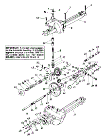 Single Speed Transaxle Left Hand parts for Mtd Lawn Tractor 132-530-000 / DECKS (1992) from AppliancePartsPros.com