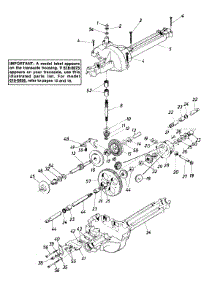 Single Speed Transaxle Left Hand parts for Mtd Lawn Tractor 132-551-000 / DECKS (1992) from AppliancePartsPros.com