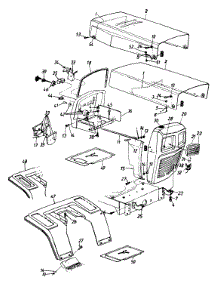 Hood, Fender & Dash parts for Mtd Lawn Tractor 132-642F000 / 1992 from AppliancePartsPros.com