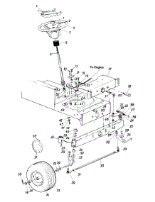 Steering And Front Axle Assembly parts for Mtd Lawn Tractor 132-700-000 / STYLE 9 1992 from AppliancePartsPros.com