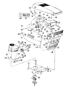 Hood Assembly parts for Mtd Lawn Tractor 132-740-000 / STYLE 9 1992 from AppliancePartsPros.com