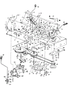 Levers & Drive Assembly parts for Mtd Lawn Tractor 132-800H027 / 1992 from AppliancePartsPros.com