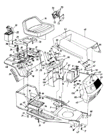 Hood Style 1 parts for Mtd Lawn Tractor 133B451E000 / 1993 from AppliancePartsPros.com