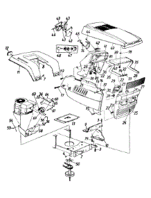 Hood Style 9 parts for Mtd Lawn Tractor 133K679G087 / 1993 from AppliancePartsPros.com
